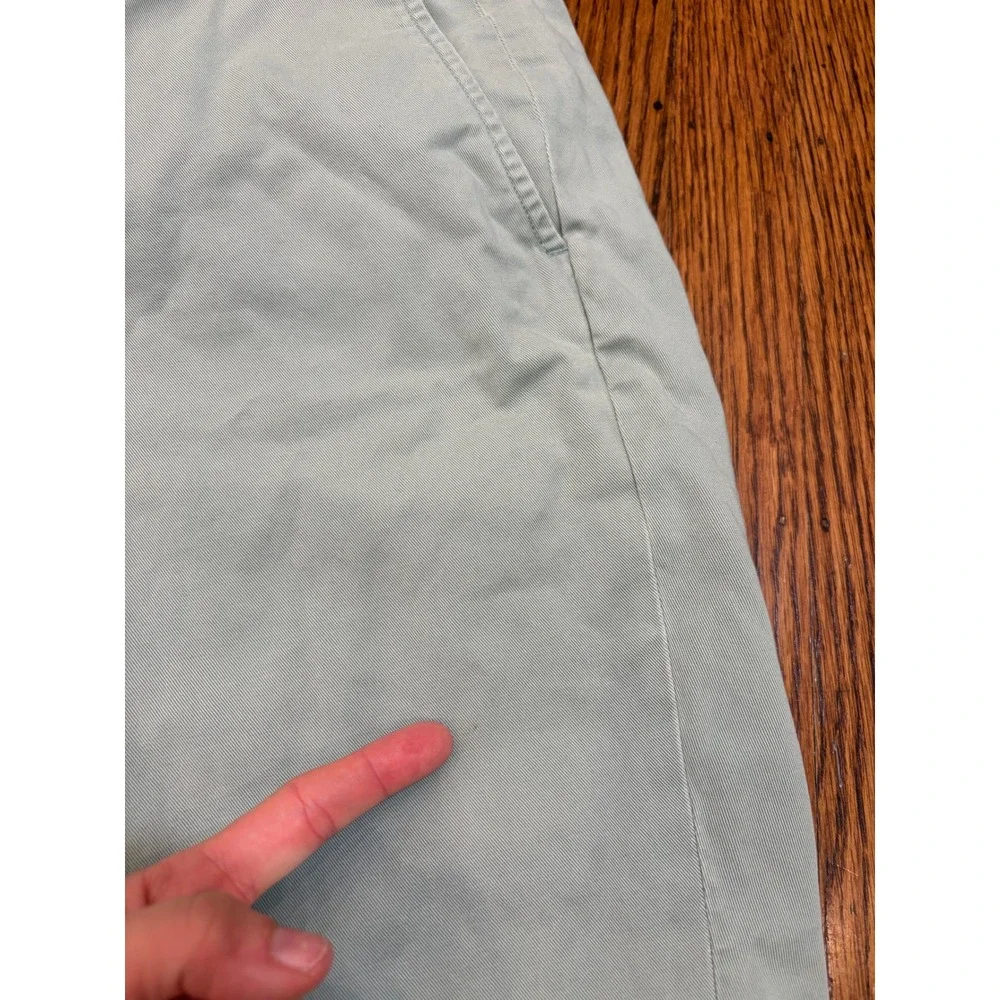 Polo Ralph Lauren Mens Chino Shorts Size 38 Light Green Cotton Twill Flat Front